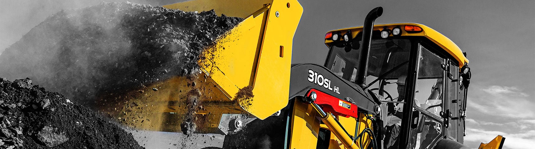 John Deere loader backhoe